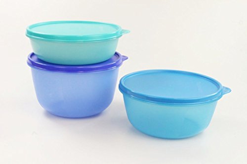 TUPPERWARE Kühlschrank Clarissa 2L dunkelblau, 1,5L blau, 1L türkis Panorama