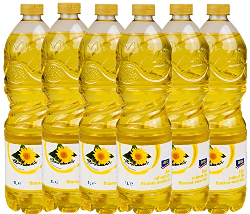 Sonnenblumenöl 6 X 1Liter Hochwertig Premium Bratöl Sunflower Speiseöl...